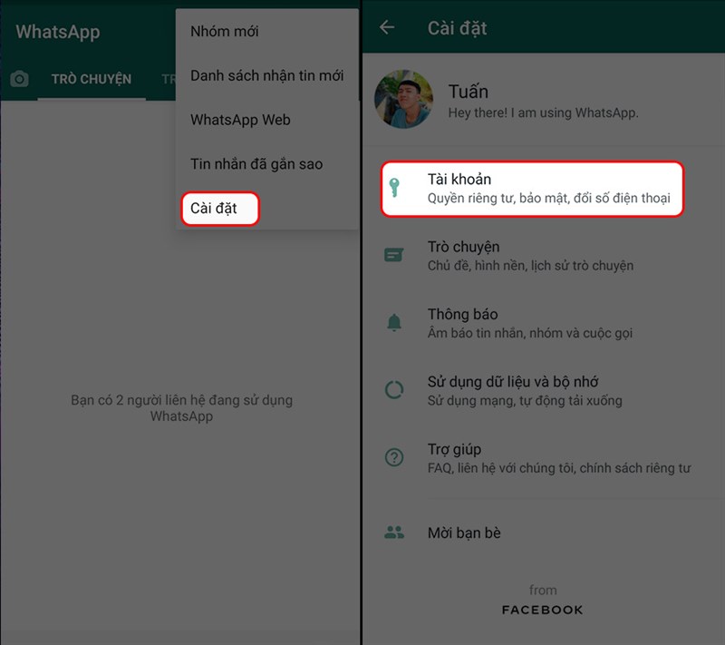 V&agrave;o mục t&agrave;i khoản