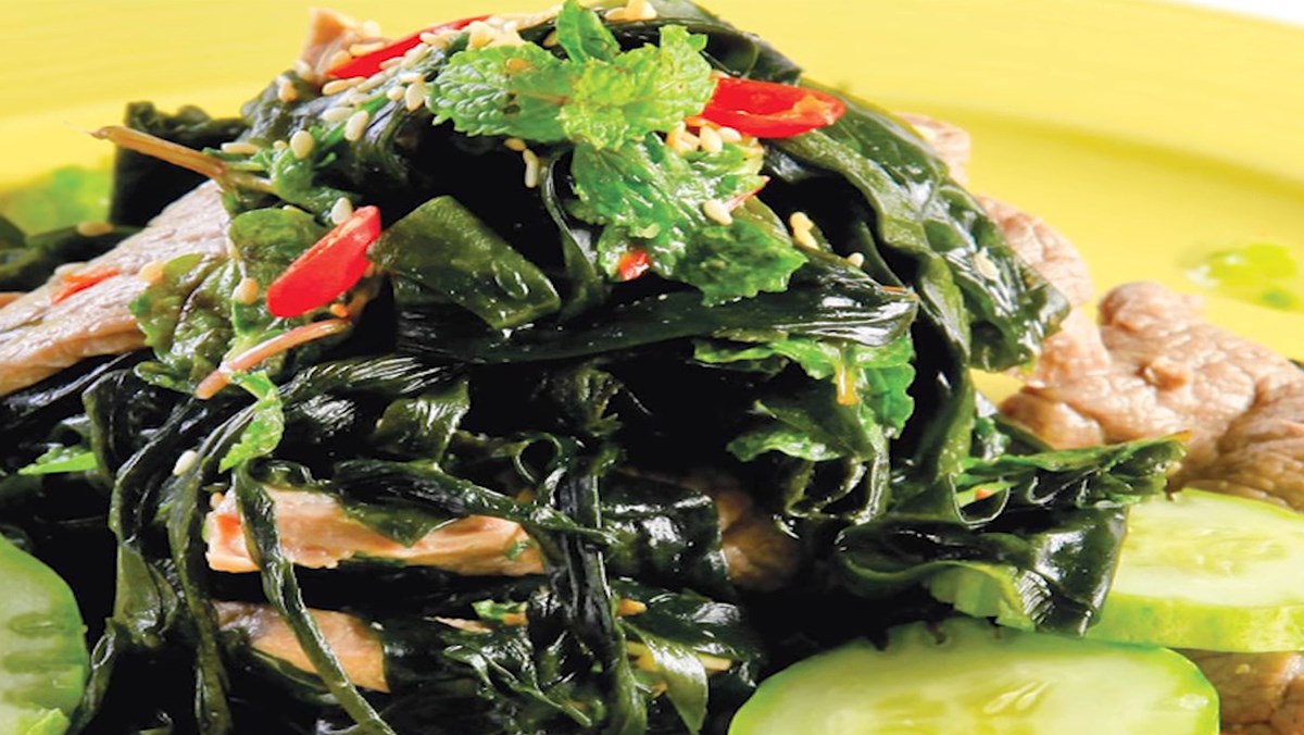 Salad rong biển thịt bò ngon mê ly