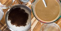 Bước 1 Khuấy hỗn hợp Kem cà phê cốt dừa