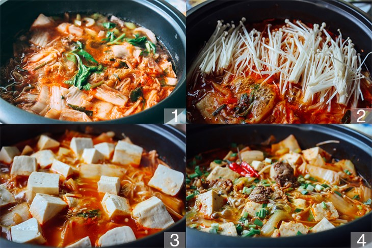 Cách nấu canh kim chi thịt bò Hàn Quốc cực dễ nóng hổi ăn là ngấy ngây