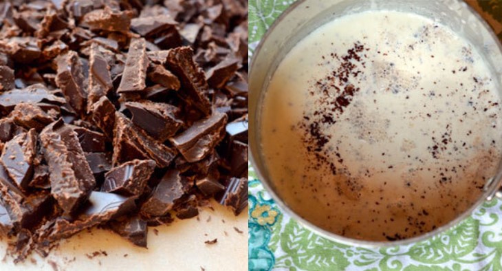 Bước 4 Khuấy hỗn hợp với rượu Kem cà phê chocolate chip