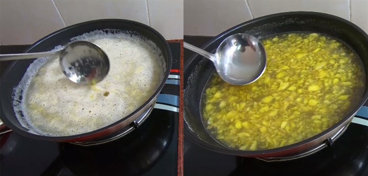 Bước 2 Nấu si rô Siro dứa