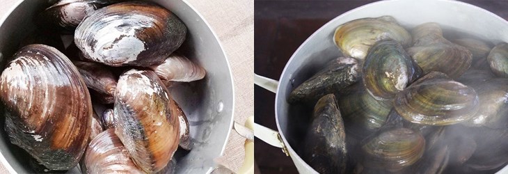 Cách 1 Sơ chế những vật liệu Cháo trai