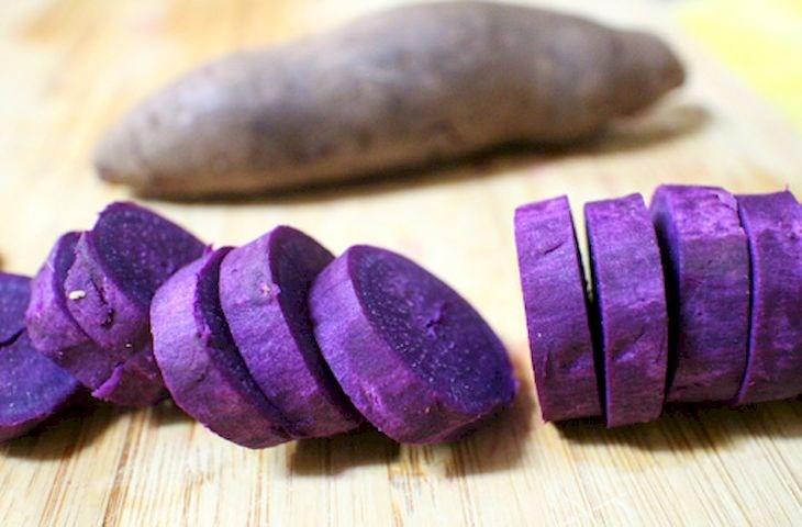 Cách 1 Sơ chế khoai phong, ép bột Cách nấu bếp chè khoai nghiêm dẻo