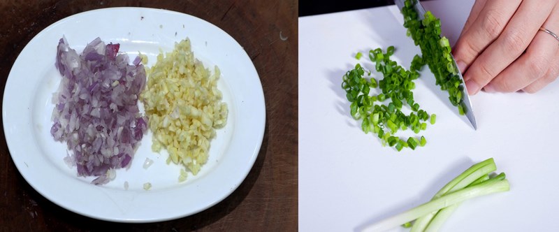 Bước 1 Sơ chế nguyên liệu Bún giò heo