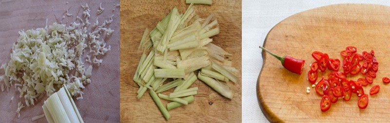 Bước 1 Sơ chế nguyên liệu Bún giò heo