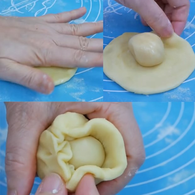 Bước 6 Tạo hình bánh Bánh bao nướng nhân xá xíu