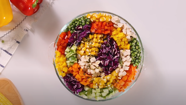 Bước 5 Thành phẩm Salad cầu vồng