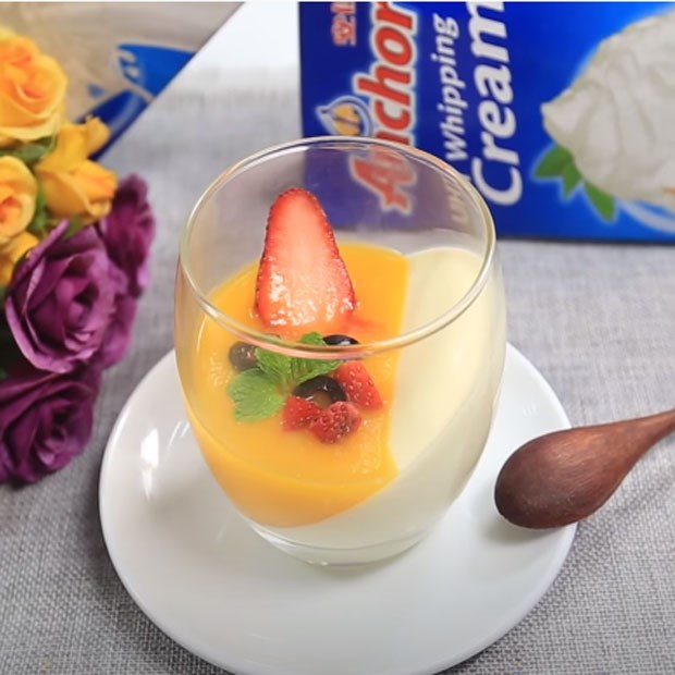 Bước 4 Thành phẩm Cách làm cotta panna đào