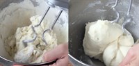 Bước 6 Trộn và nhào bột lần 2 Bánh bao kim sa trứng muối