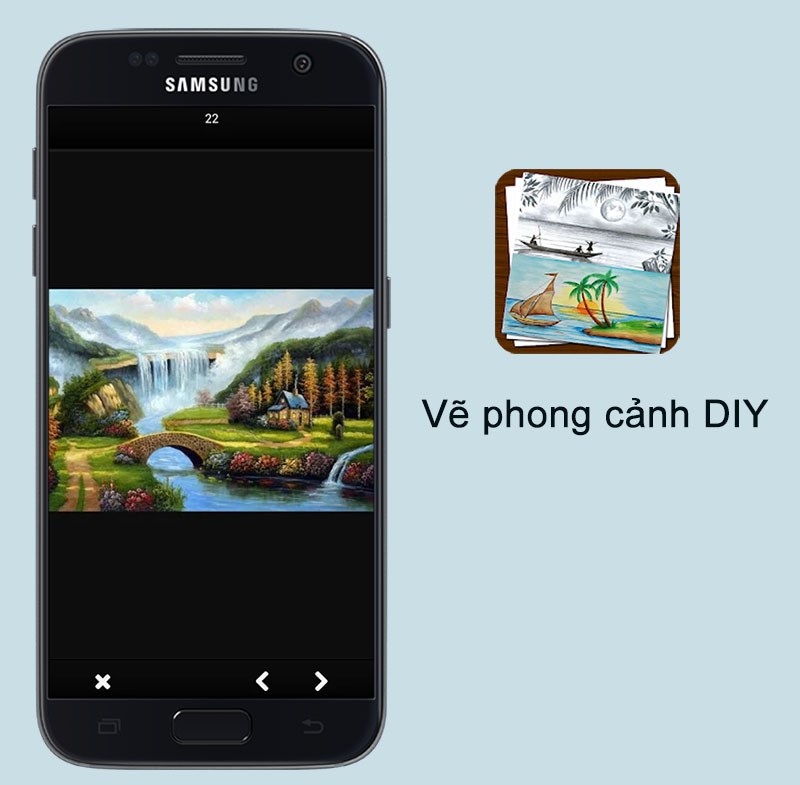 ứng dụng vẽ phong cảnh DIY