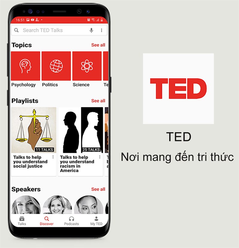 ứng dụng TED cho Android