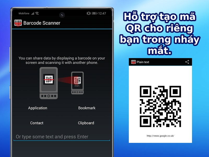 Hỗ trợ tạo mã QR cho riêng bạn trong nháy mắt.