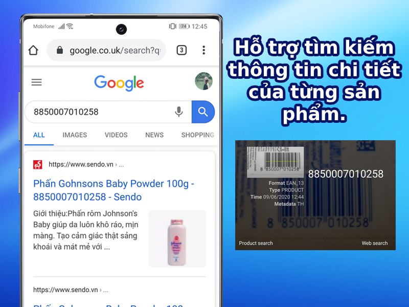 Hỗ trợ tìm kiếm thông tin chi tiết của từng sản phẩm.