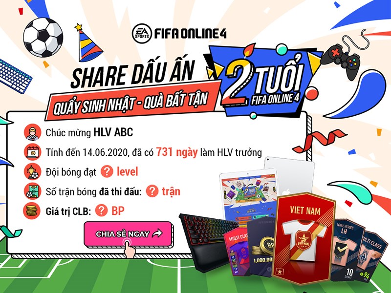 FIFA Online 4 Việt Nam  KHUYẾN MÃI KHỦNG 100 KHI CHUYỂN SÒ SANG FC ĐÓN  CHÀO FIFA ONLINE 4 CHẠM CỘT MỐC 4 TUỔI