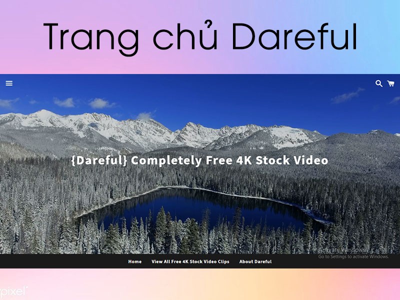 Truy cập vào trang chủ Dareful