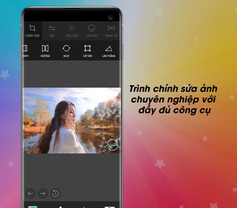Tr&igrave;nh chỉnh sửa ảnh chuy&ecirc;n nghiệp với c&aacute;c c&ocirc;ng cụ như: cắt, xoay&hellip;