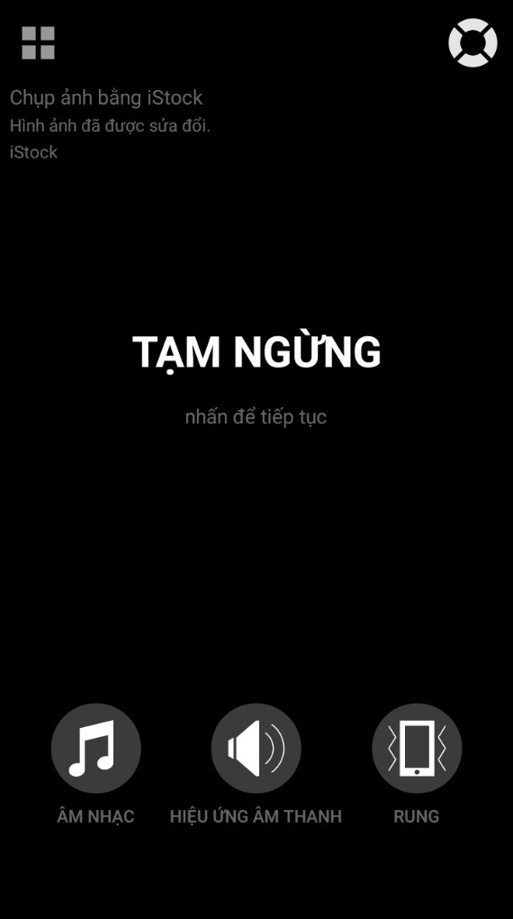 Tạm dừng khi chơi