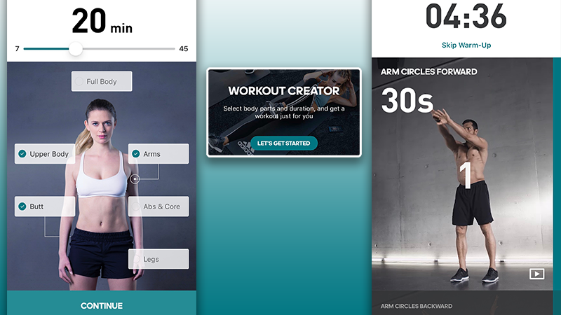 tính năng Workout Creator