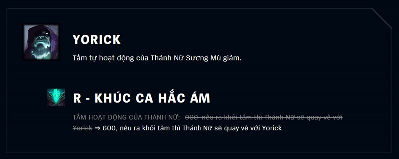 Tăng sức mạnh Yorick