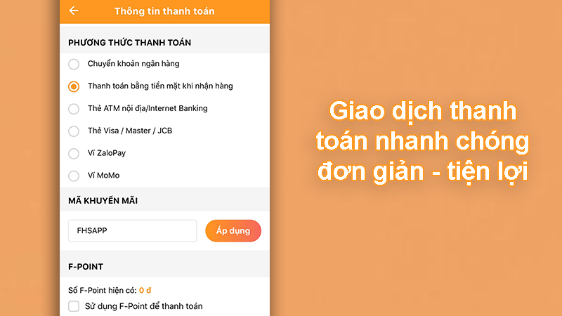 hỗ trợ nhiều c&aacute;ch thanh to&aacute;n