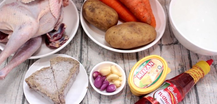 Nguyên liệu món ăn gà nấu pate