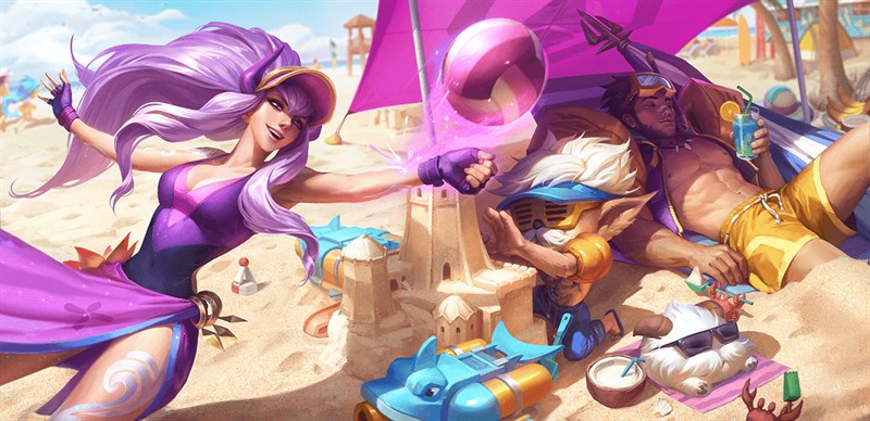 Syndra Tiệc Bể Bơi, Heimerdinger Tiệc Bể Bơi & Jarvan IV Tiệc Bể Bơi