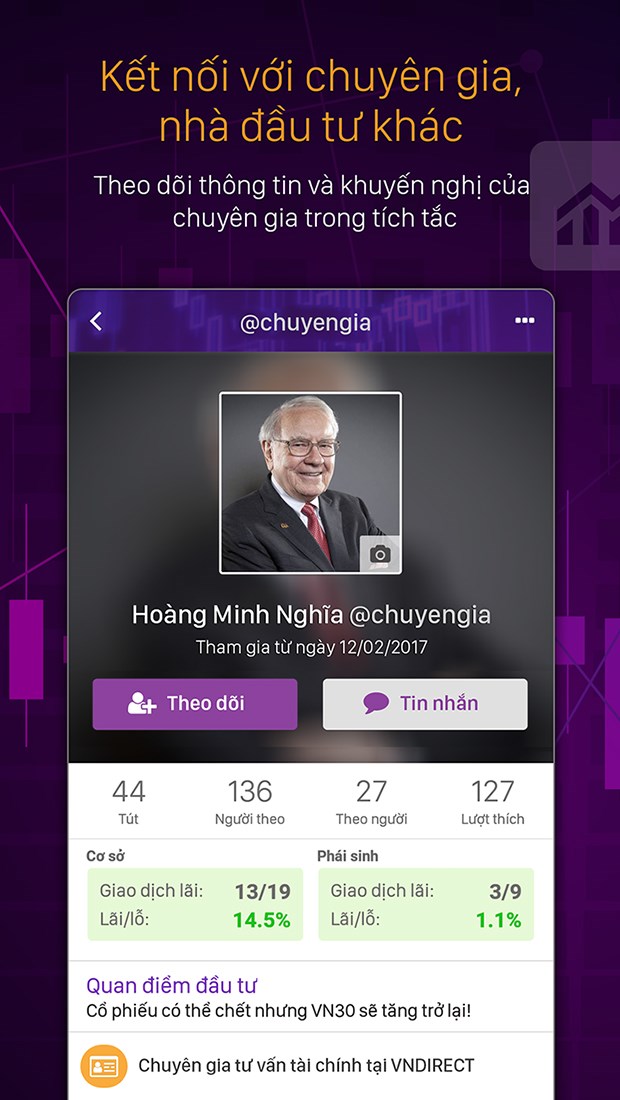  Kết nối với chuy&ecirc;n gia v&agrave; nh&agrave; đầu tư kh&aacute;c