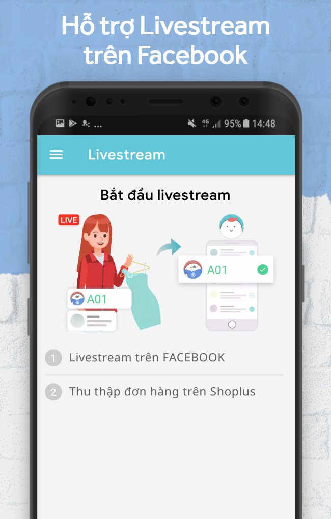 Hỗ trợ Livestream tr&ecirc;n Facebook 