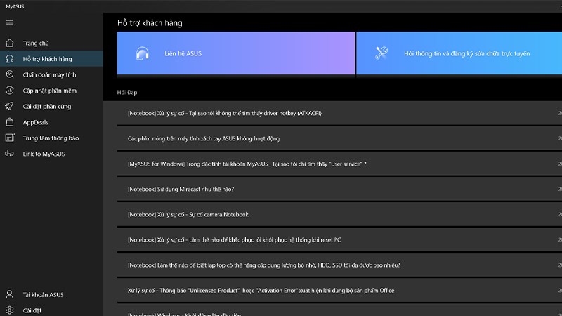 Li&ecirc;n hệ với bộ phận chăm s&oacute;c kh&aacute;ch h&agrave;ng