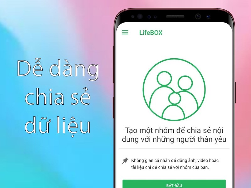 Dễ dàng chia sẻ dữ liệu