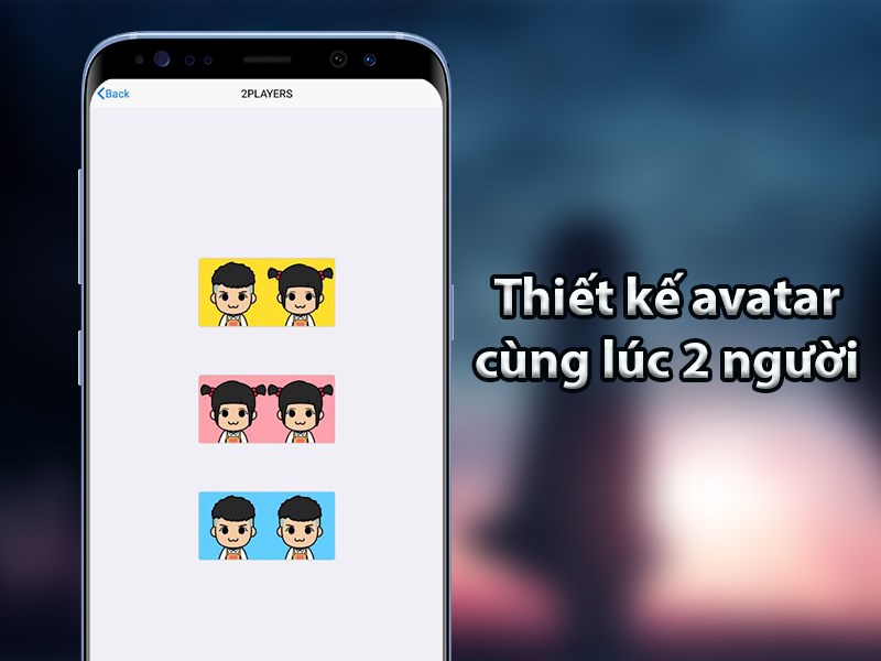 Thiết kế avatar cùng lúc 2 người