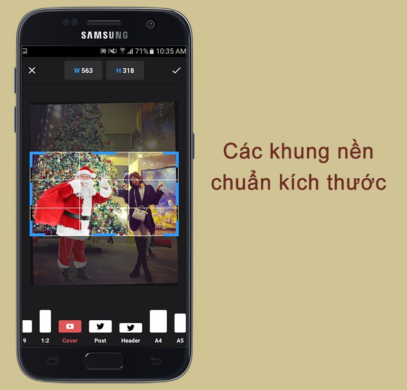 Các khung nền chuẩn kích thước