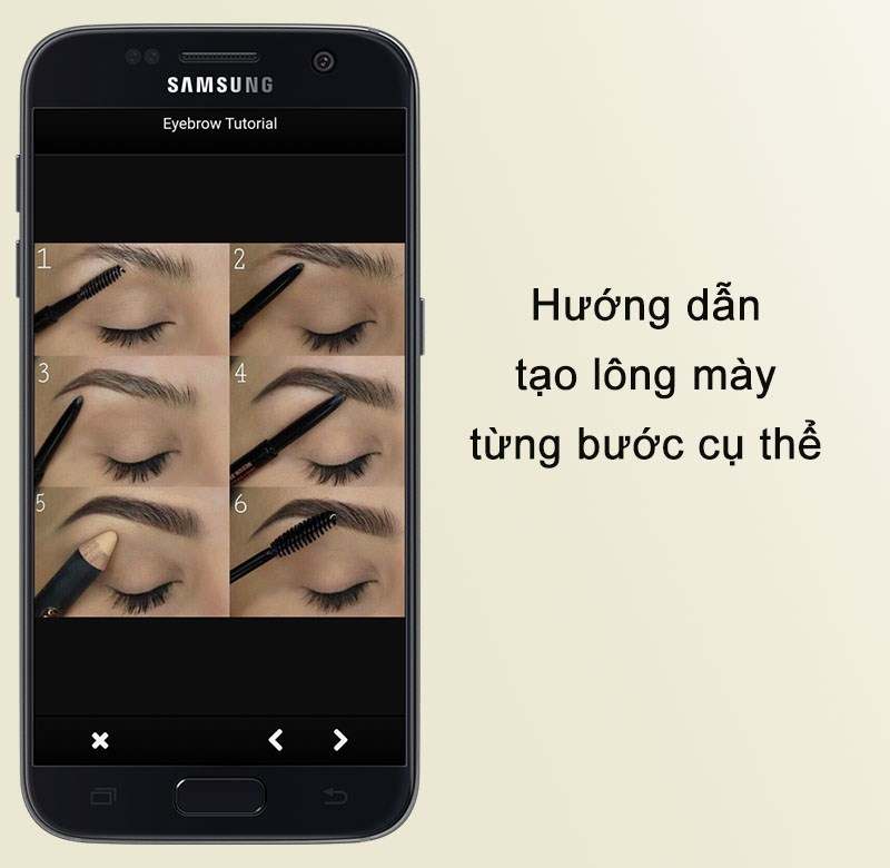 Hướng dẫn tạo lông mày theo từng bước cụ thế