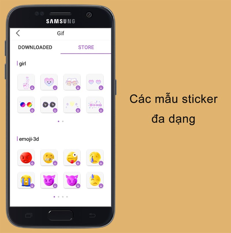 Nhiều mẫu sticker đa dạng