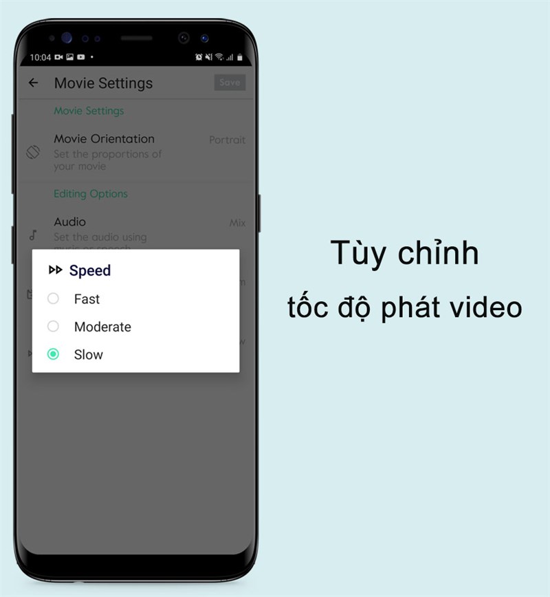 T&ugrave;y chỉnh tốc độ ph&aacute;t video dễ d&agrave;ng