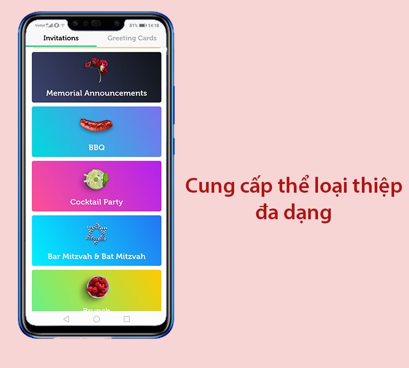 cung cấp các loại thiệp mời