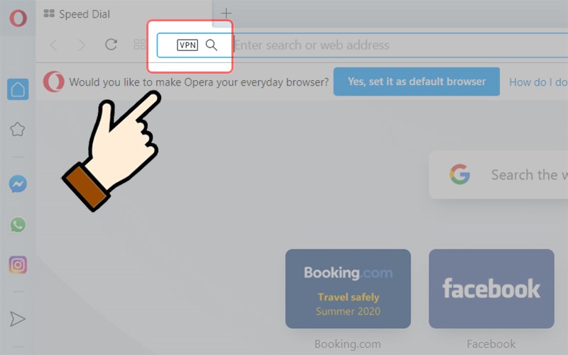 Chọn Khung chữ VPN