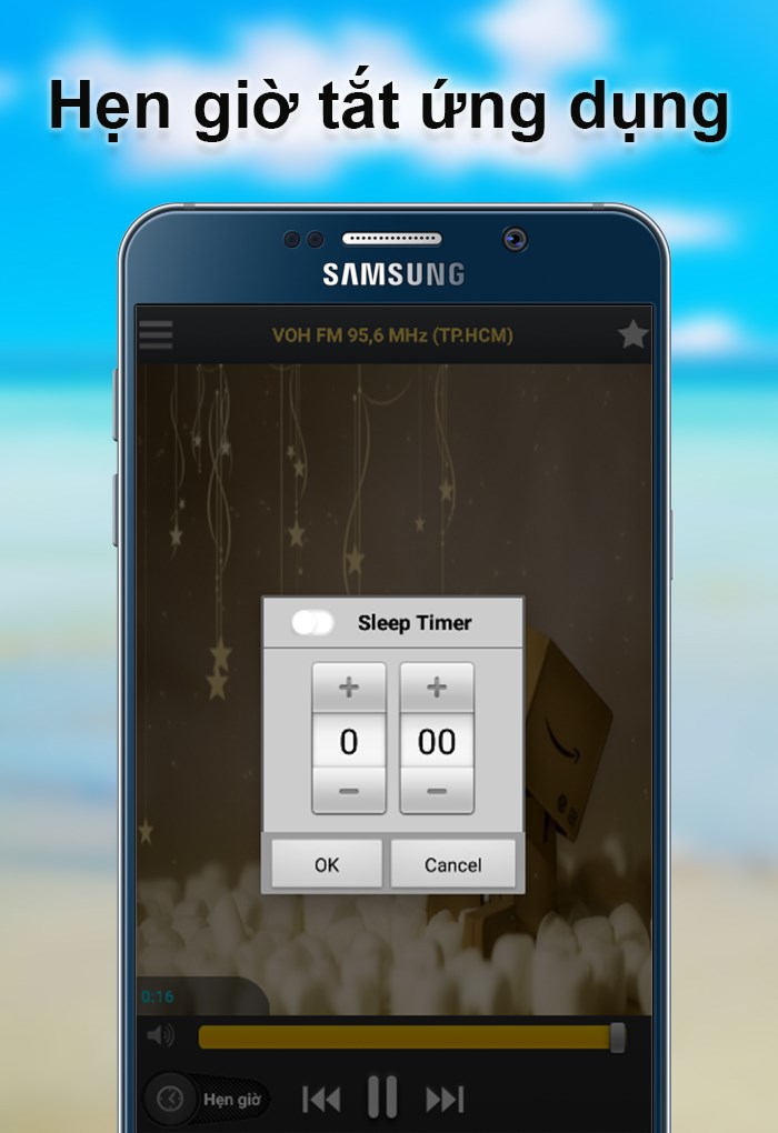 Chức năng hẹn giờ để tắt ứng dụng
