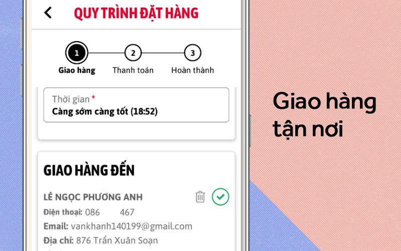 Giao hàng tận nơi