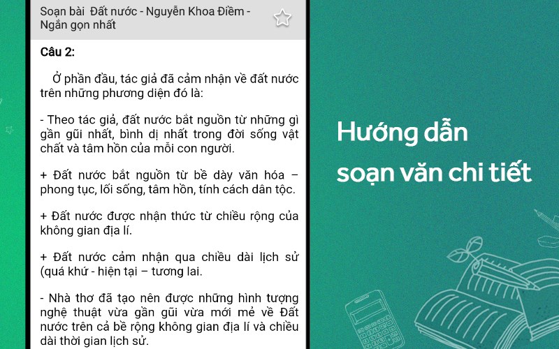 Nhiều bài văn mẫu, bài soạn văn chi tiết