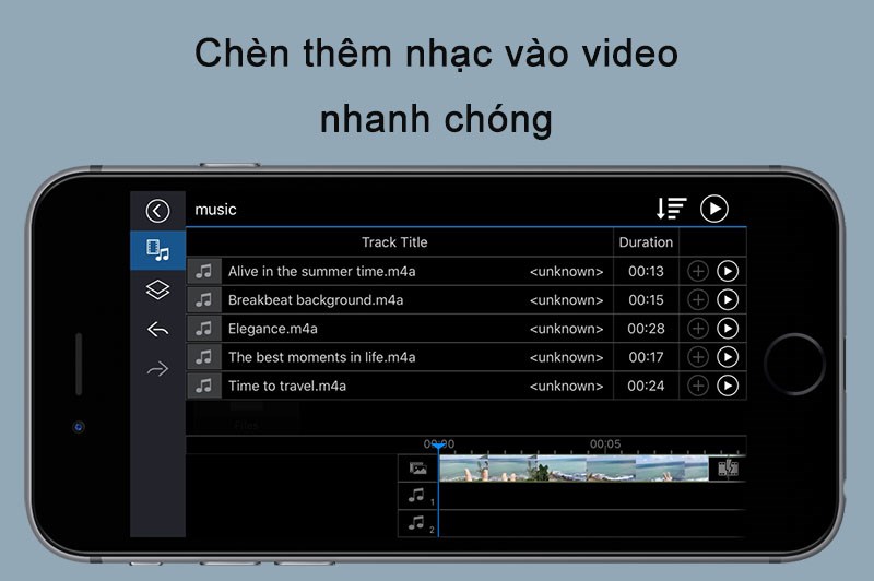 Chèn thêm nhạc vào video nhanh chóng