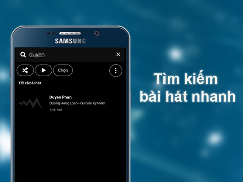 T&igrave;m kiếm b&agrave;i h&aacute;t nhanh ch&oacute;ng