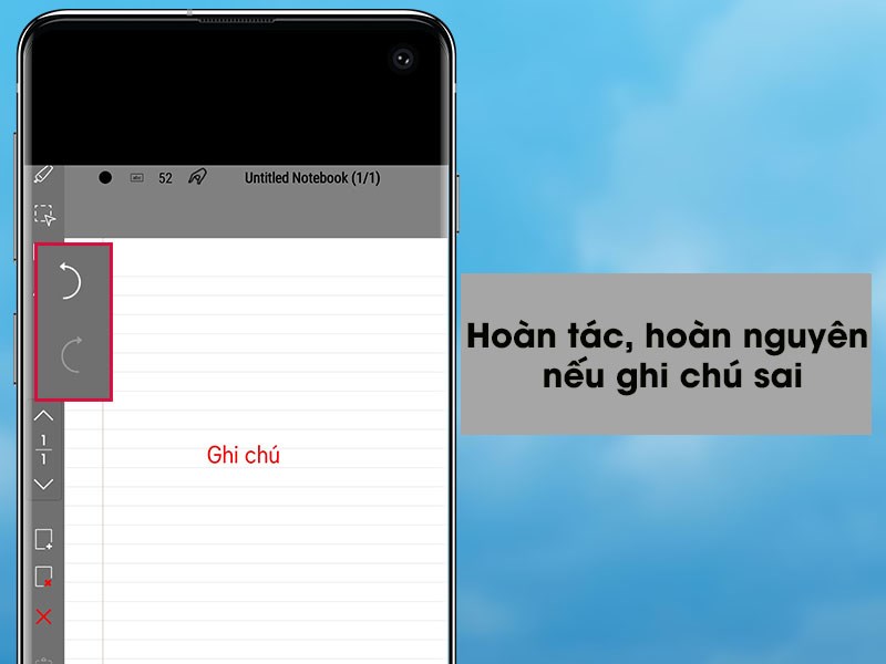 hoàn tác/ hoàn nguyên nếu ghi chú sai