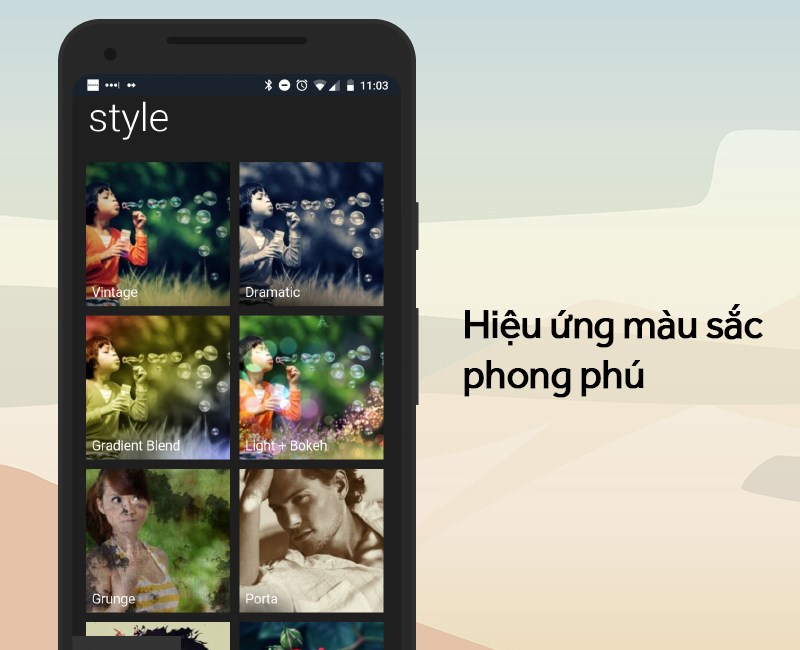 Hiệu ứng m&agrave;u sắc phong ph&uacute;