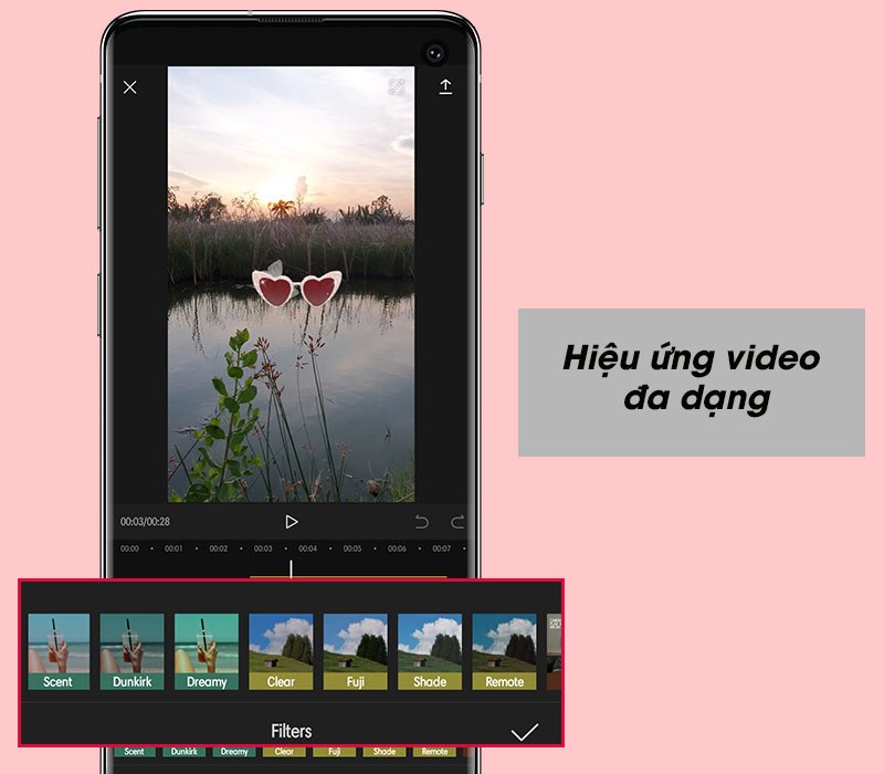 Hiệu ứng video đa dạng