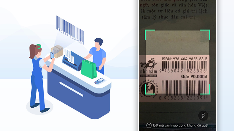 Quét mã vạch nhanh chóng bằng camera trên điện thoại