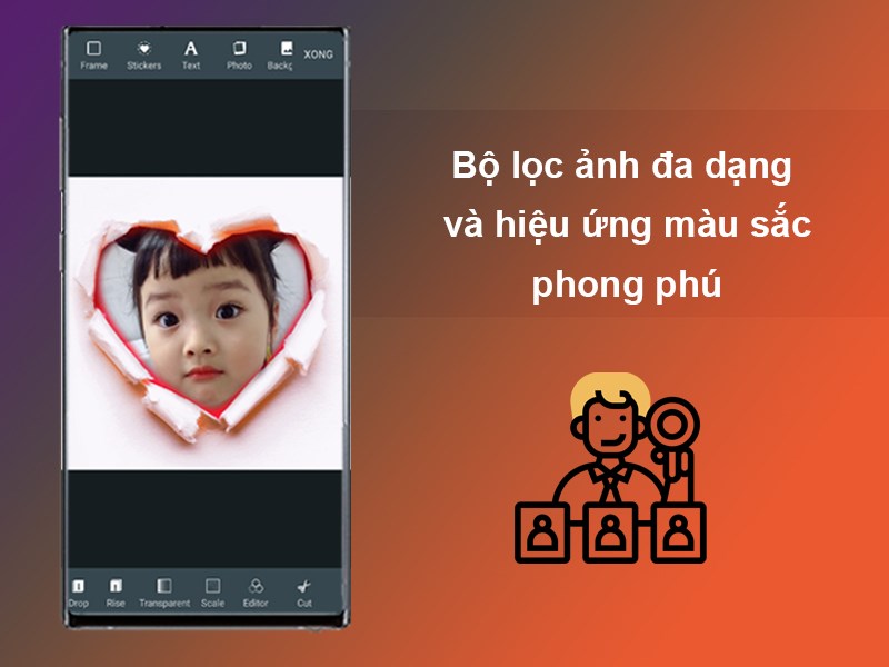 Bộ lọc ảnh đa dạng và hiệu ứng màu sắc phong phú