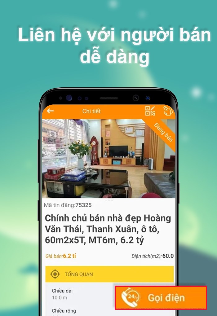 Liên hệ với người bán nhanh chóng