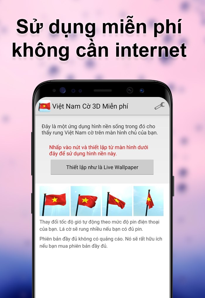 Sử dụng miễn phí không cần internet